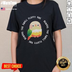 Cute Beware The Green Cheek Conure Ladies Tee featuring a vibrant parrot design perfect for bird lovers.