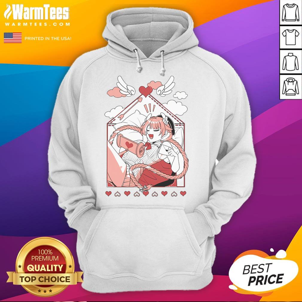 Cute Pillowdear Vtuber Love Letter Hoodie featuring vibrant colors and playful design for anime fans.
