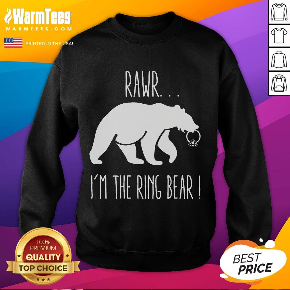 Alt Text: Adorable rehearsal dinner sweatshirt for ring bearer featuring a playful design, perfect for wedding festivities.