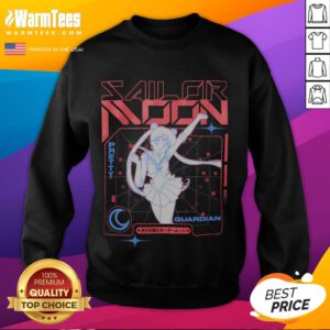 Adorable Sailor Moon Pretty Guardian S vaporwave sweatshirt featuring vibrant colors and retro design for fans.
