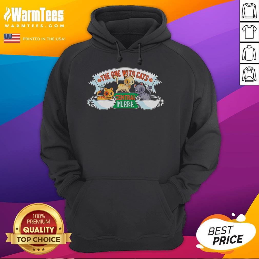 Cute The One With Cats Hoodie featuring adorable cat designs, perfect for cat lovers and cozy fashion enthusiasts.