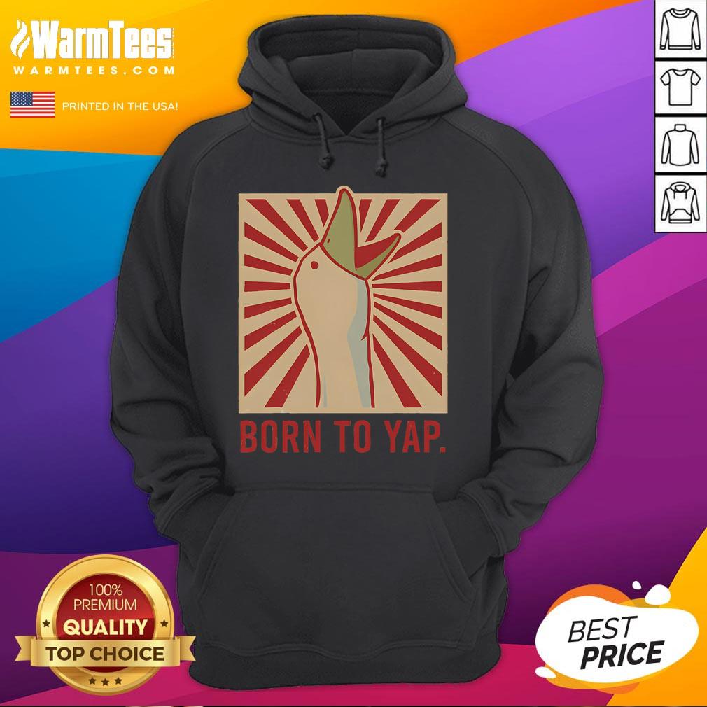 Funny Born to Tap Goose hoodie featuring a vintage design with a silly honking goose illustration.