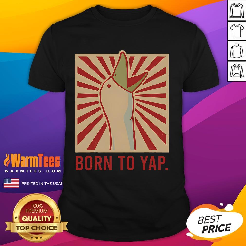 Funny Born To Tap Goose T-Shirt featuring a retro vintage design with a silly honking goose illustration.