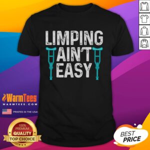 Alt Text: Funny Broken Leg Designs Foot Recovery T-Shirt featuring humorous graphics ideal for post-injury comfort and style.