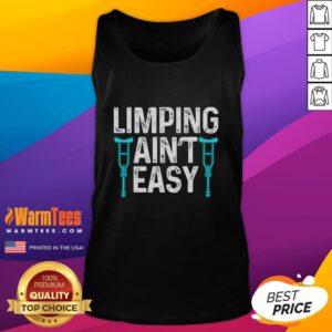 Funny Broken Leg Designs Foot Recovery Tank Top featuring humorous graphics for recovery and support during healing.