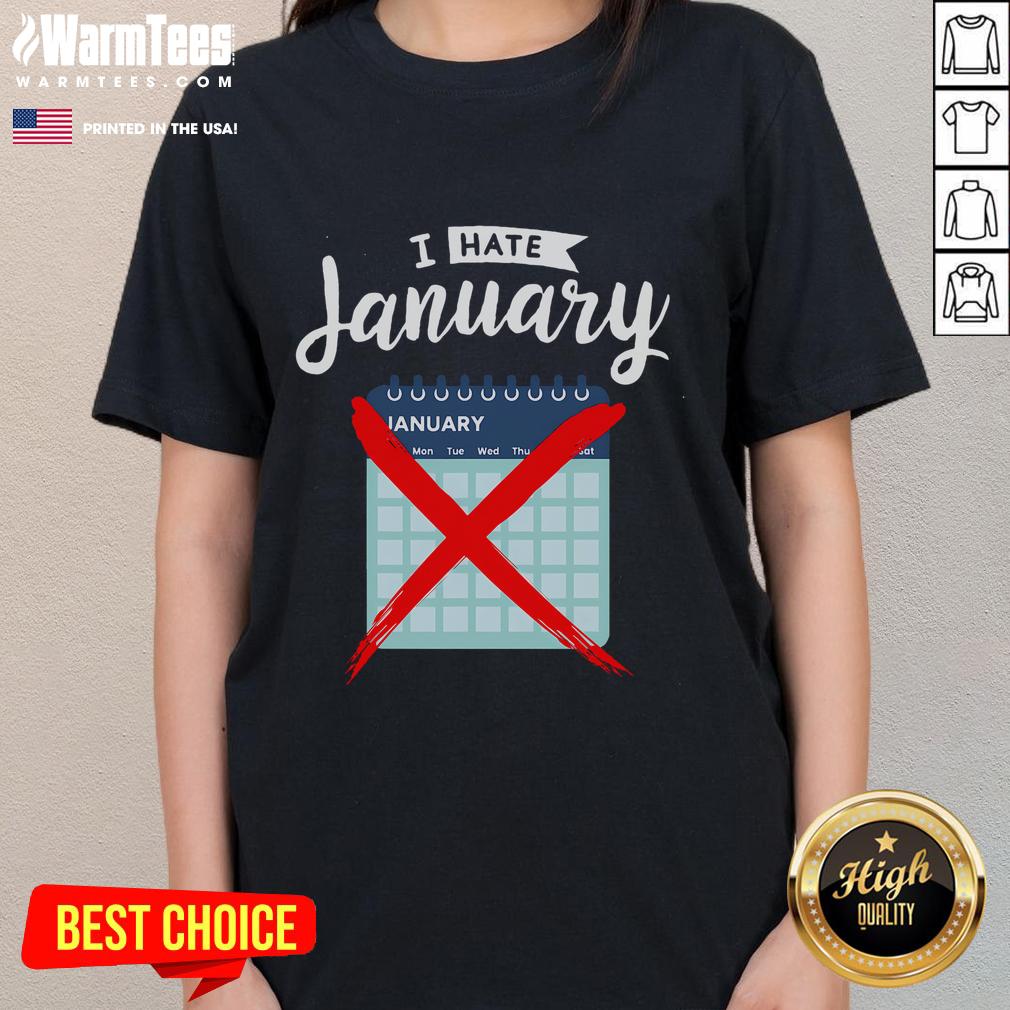 Funny calendar for January 2025 featuring humorous quotes for personal organizers, perfect for ladies' tee gifts.