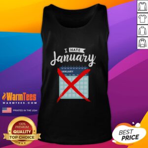 Funny Calendar January 2025 design on a tank top, perfect for personal organizers and New Year enthusiasts.