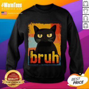 Funny cat meme sweatshirt featuring a humorous cat design, perfect for teens who love quirky fashion.