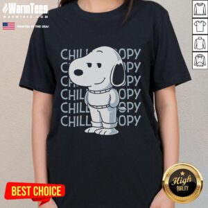 Funny Chill Beagle meme on a ladies tee, showcasing a relaxed dog with a humorous vibe perfect for casual wear.