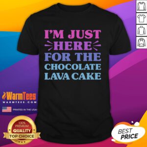Funny Chocolate Lava Cake T-Shirt design featuring a playful graphic for dessert lovers who adore chocolate lava cake.