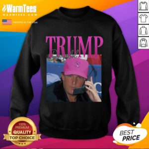 Funny Donald Trump 'Miss Me Yet?' vintage 90s sweatshirt design featuring a humorous graphic and retro style.