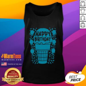 Funny Happy Birthday Ice Cream Tank Top featuring a colorful ice cream graphic and playful typography for birthday celebrations.