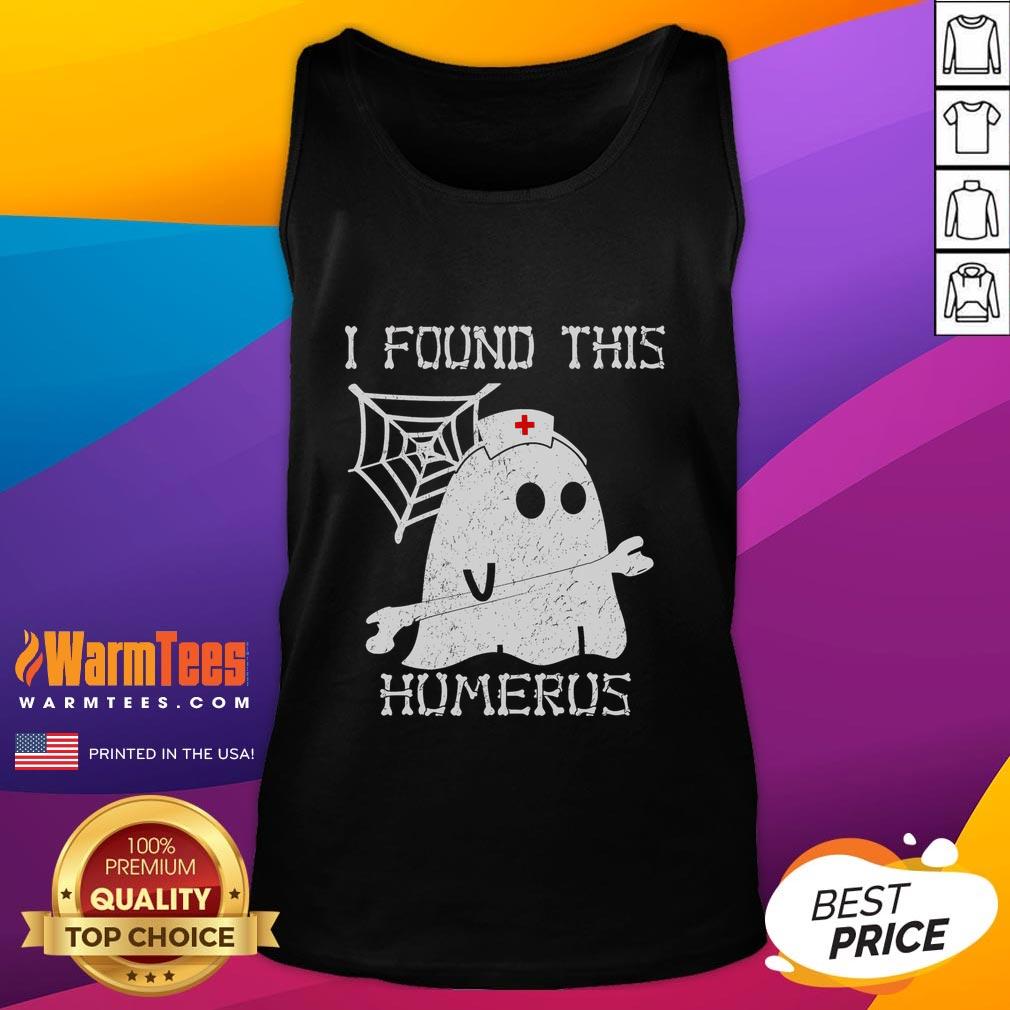 Funny ghost nurse tank top featuring a humorous skeleton design, perfect for Halloween and medical-themed apparel.