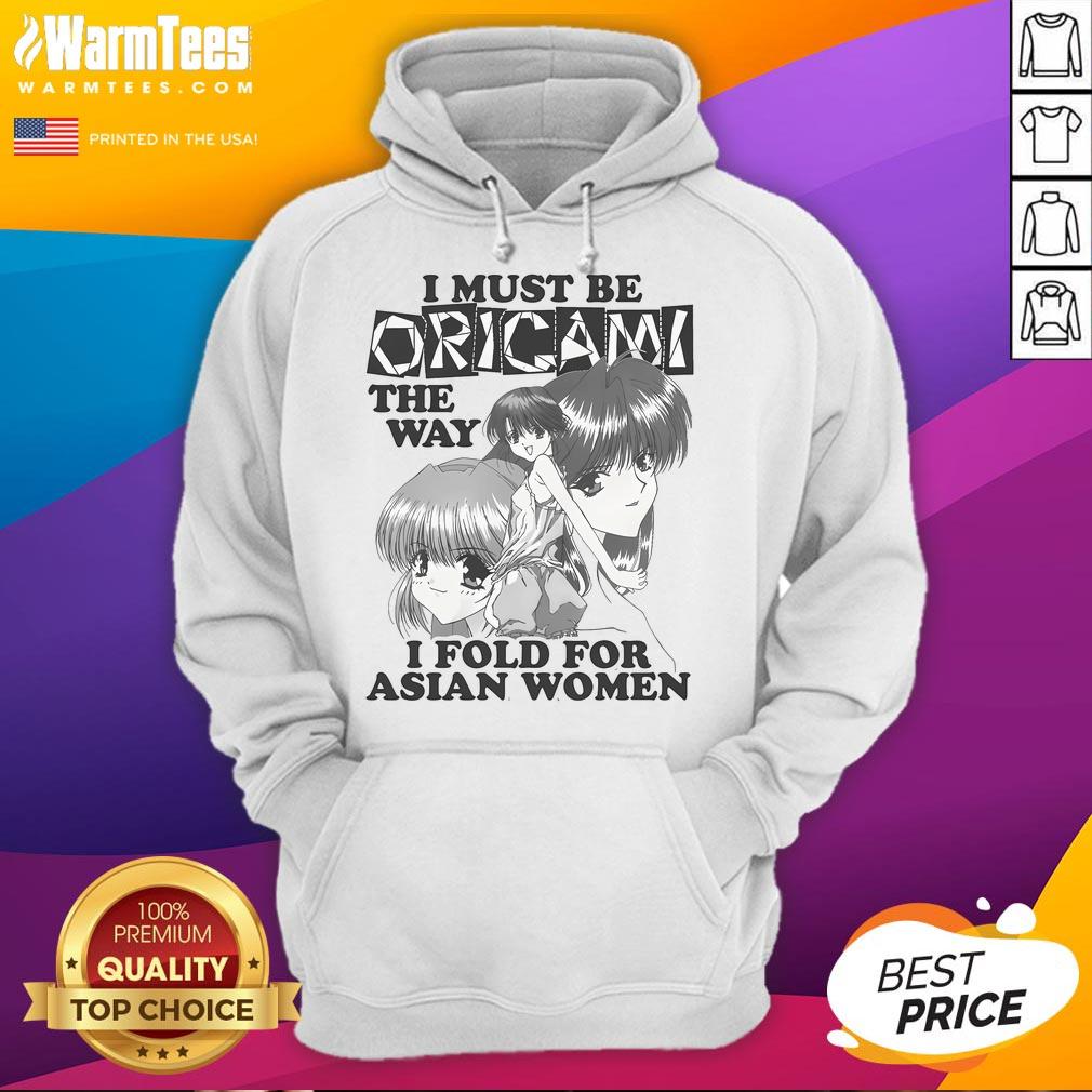 Funny I Must Be Origami hoodie featuring anime design for Asian women, showcasing a playful and stylish look.