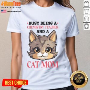 Good Cat Lover Chemistry Teacher Tee for Chemist Scientist Ladies, featuring a fun design for passionate educators.