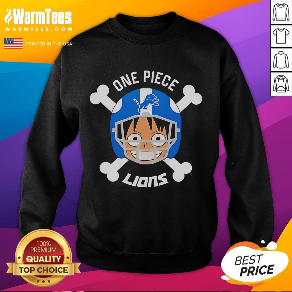 Good Detroit Lions X Luffy One Piece T-Shirt - WarmTees