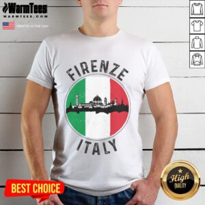 Good Firenze Italy T-Shirt featuring the Italian flag, showcasing Florence's iconic style and culture.