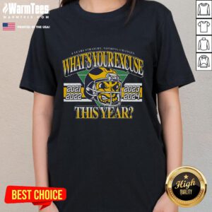 Hot 4 Years Straight Ladies Tee promoting confidence and style with bold text design. What's your excuse this year?
