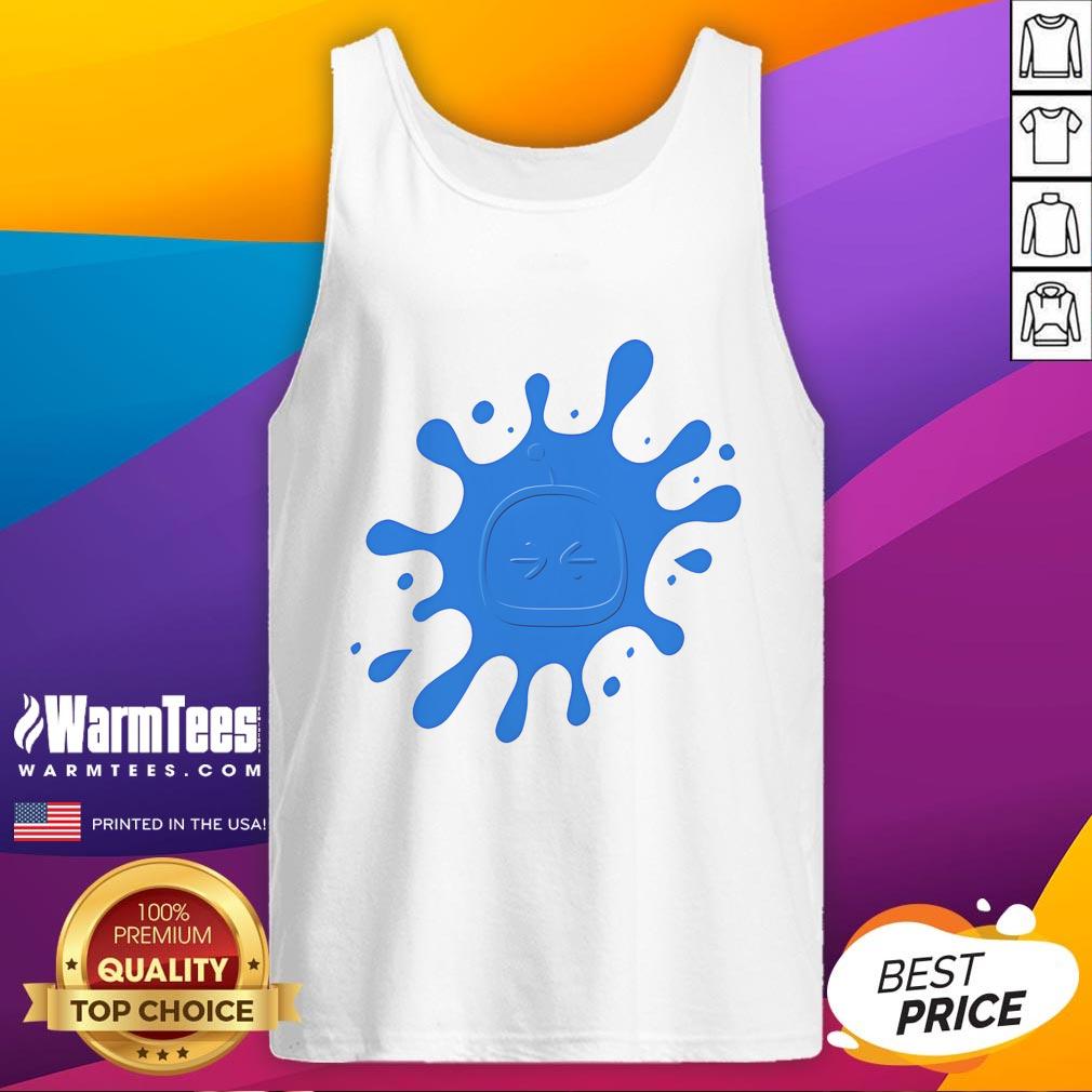 Hot Astro Bot Astro Splash Tank Top featuring vibrant graphics of a playful robot against a splashy background.