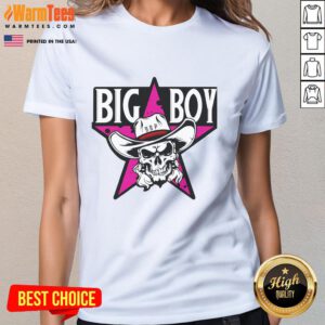 Nice Big Boy Patty Big Hitman Patty Ladies Tee featuring a vibrant graphic design perfect for casual wear.