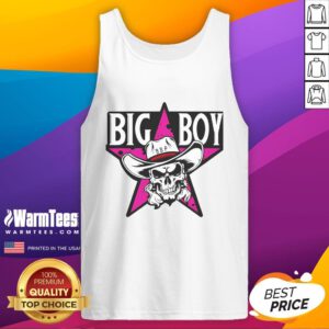 Nice Big Boy Patty wearing a Big Hitman Patty tank top, showcasing a trendy and stylish casual look.