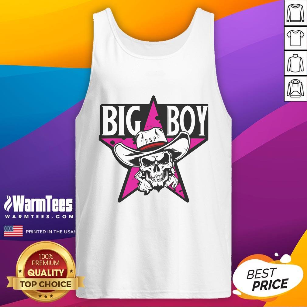 Nice Big Boy Patty wearing a Big Hitman Patty tank top, showcasing a trendy and stylish casual look.