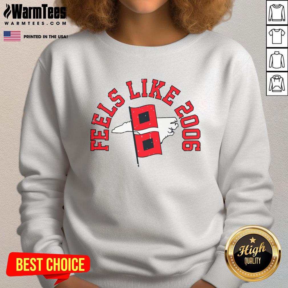 2006 Carolina Hockey sweatshirt in a cozy style, featuring team colors and logo, perfect for fans and casual wear.
