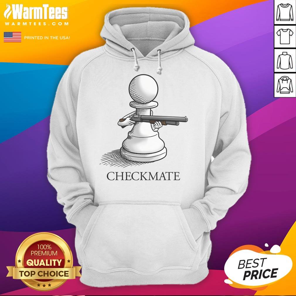 Alt Text: Stylish Nice Pawn Shotgun Checkmate Hoodie featuring unique design, perfect for chess enthusiasts and gamers.
