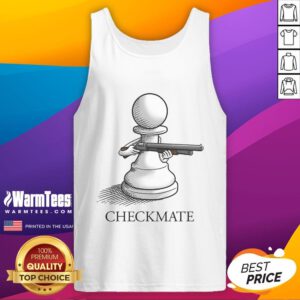 Nice Pawn Shotgun Checkmate Tank Top featuring a stylish chess-themed graphic design for casual wear.