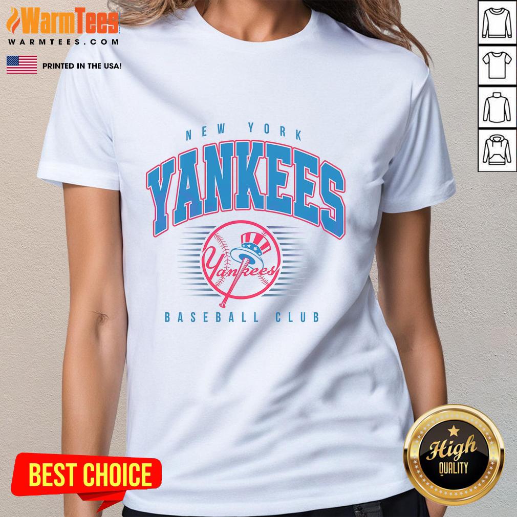 Nice retro vintage Yankees baseball club ladies tee featuring classic logo and stylish design for women fans.