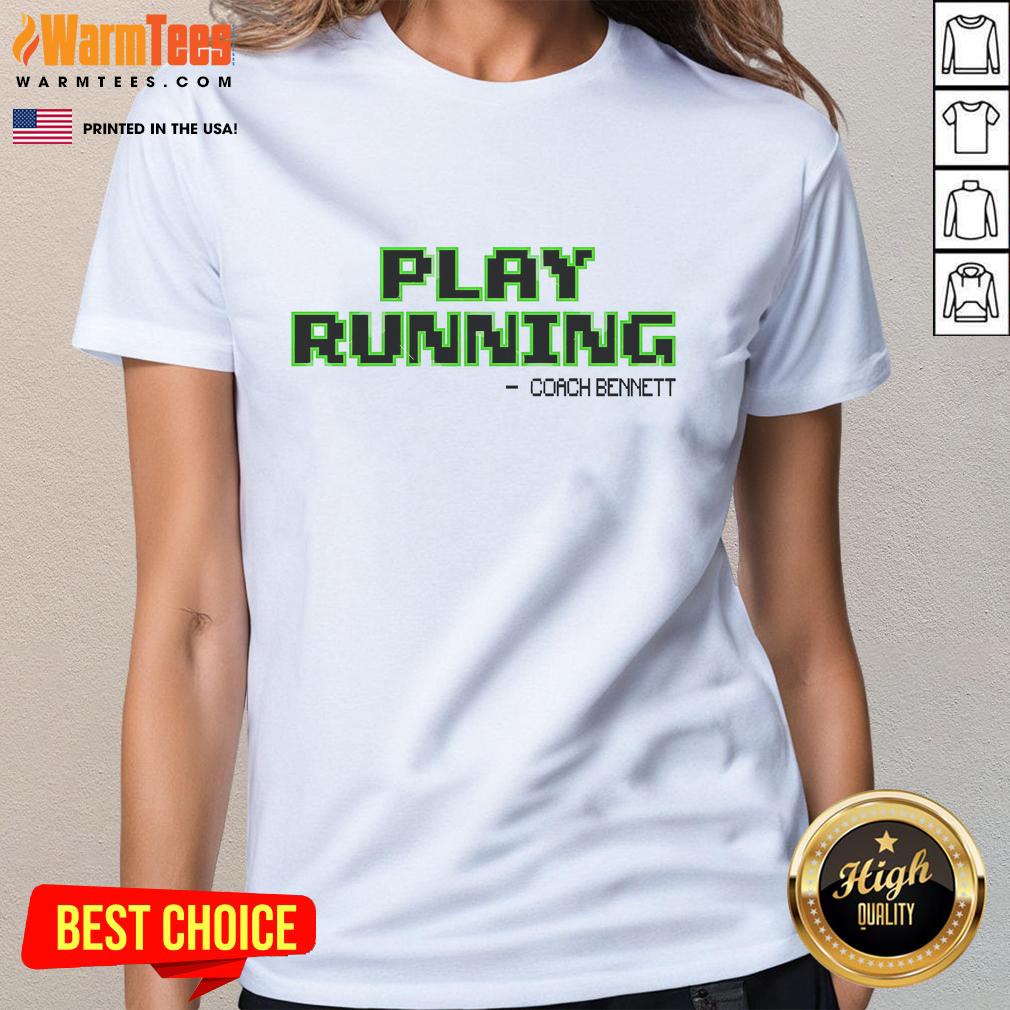 Official Coach Bennett Play Running Raglan Ladies Tee in stylish design, perfect for active women and sports enthusiasts.