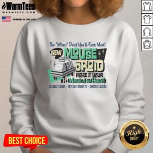 Cozy Official Mouse Droid sweatshirt featuring a playful design, perfect for making it your mouse of the house.