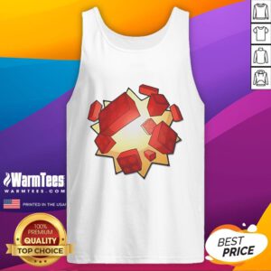 Official Unusual Worldwide Bloxxer Left Overs tank top featuring a unique design and vibrant colors for casual wear.