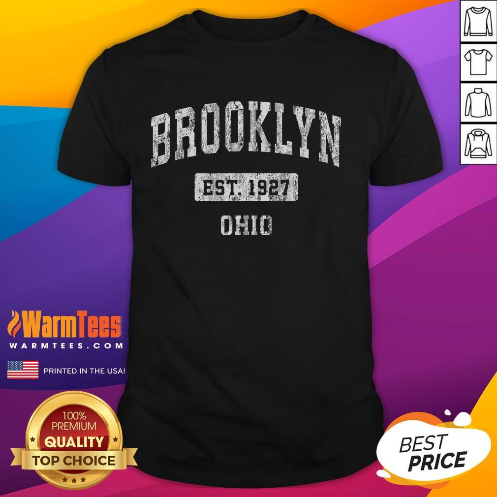 Top Brooklyn Ohio vintage sports established T-shirt featuring retro design and bold graphics for sports enthusiasts.