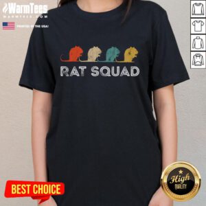 Top Rat Squad retro vintage tee for rat lovers, featuring a stylish design perfect for rodent and mouse enthusiasts.