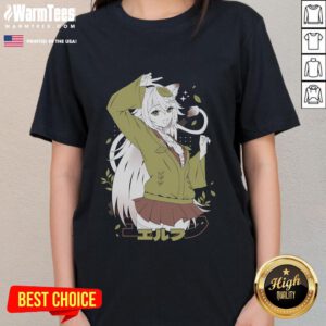 Vtuber Ladies Tee featuring Cute-miiggsy design in a vibrant meadow glade, perfect for fans of anime-inspired fashion.