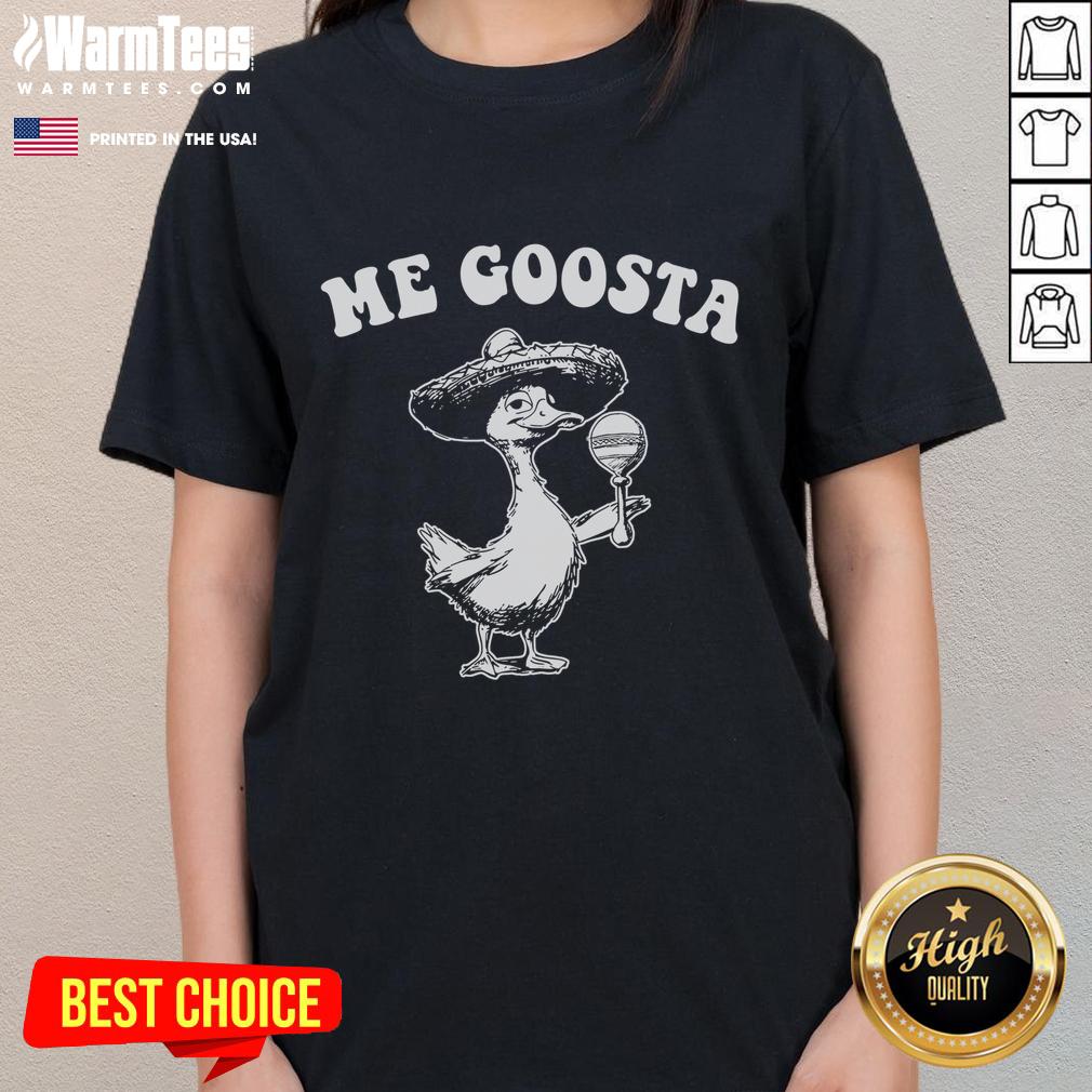Funny Me Goosta Silly Goose Ladies Tee featuring a playful goose graphic, perfect for casual outings and animal lovers.