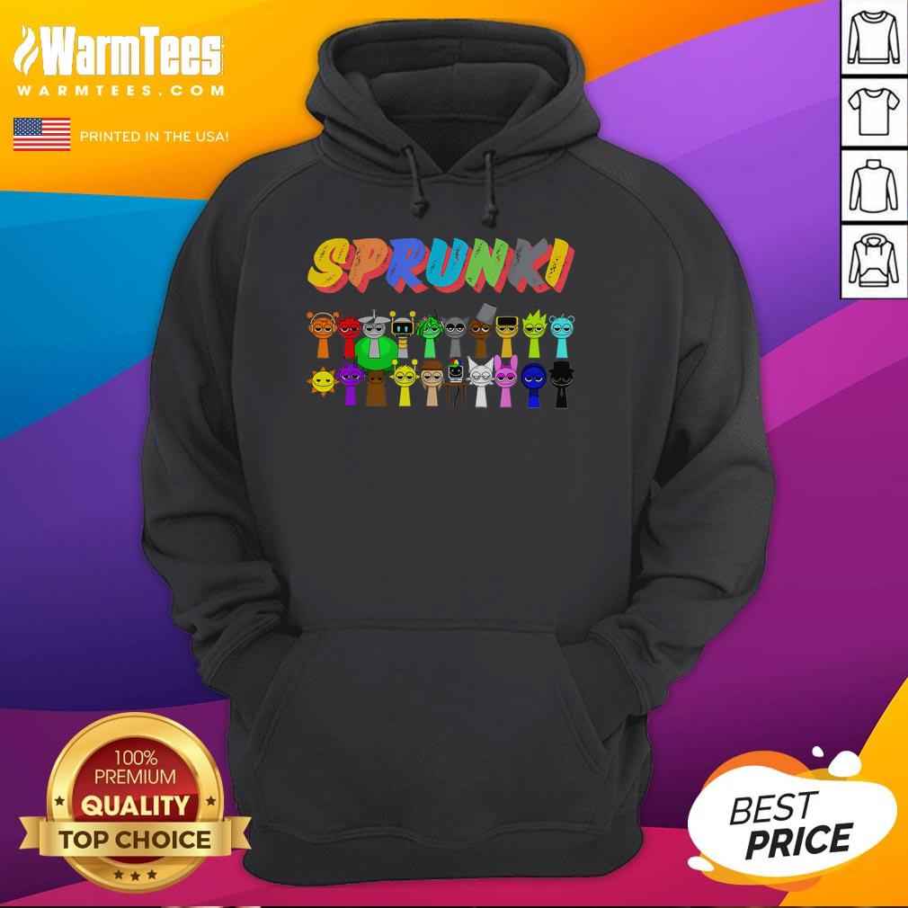 Good-All-My-Sprun-Ki-Beats-New-Toys hoodie displayed on a mannequin with vibrant colors and playful design.