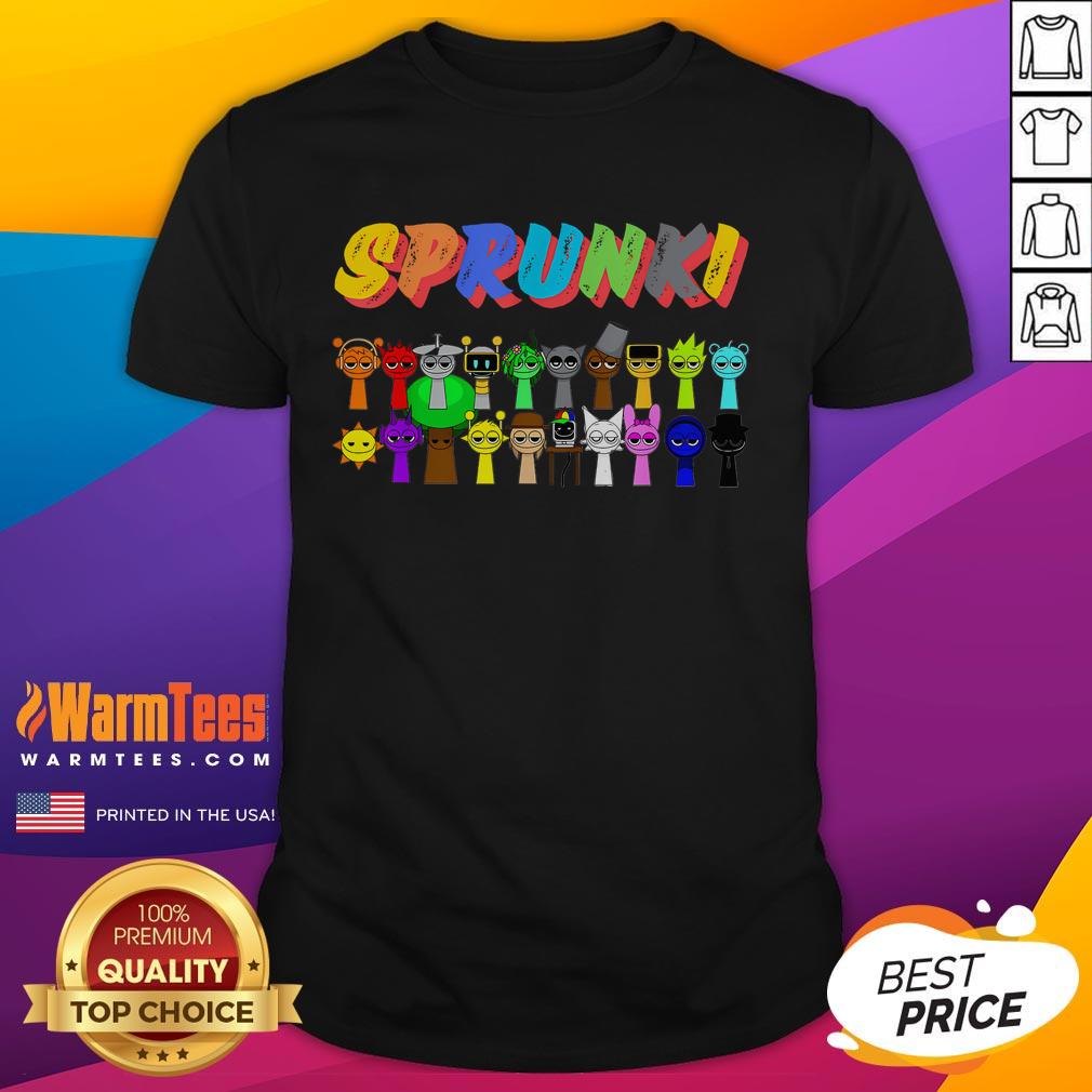 Alt Text: Good All My Sprun Ki Beats New Toys T-Shirt featuring colorful graphics and a playful design for music lovers.