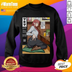 Hot Chainsaw Man Mikey Pie Makima ass sweatshirt design featuring vibrant colors and anime-inspired graphics.