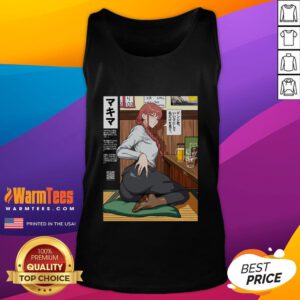 Hot Chainsaw Man Mikey Pie Makima ass tank top featuring vibrant graphics, perfect for anime fans and stylish summer wear.