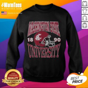 Cozy Nice Washington State Cougars classic team helmet sweatshirt, perfect for fans to show team spirit and stay warm.
