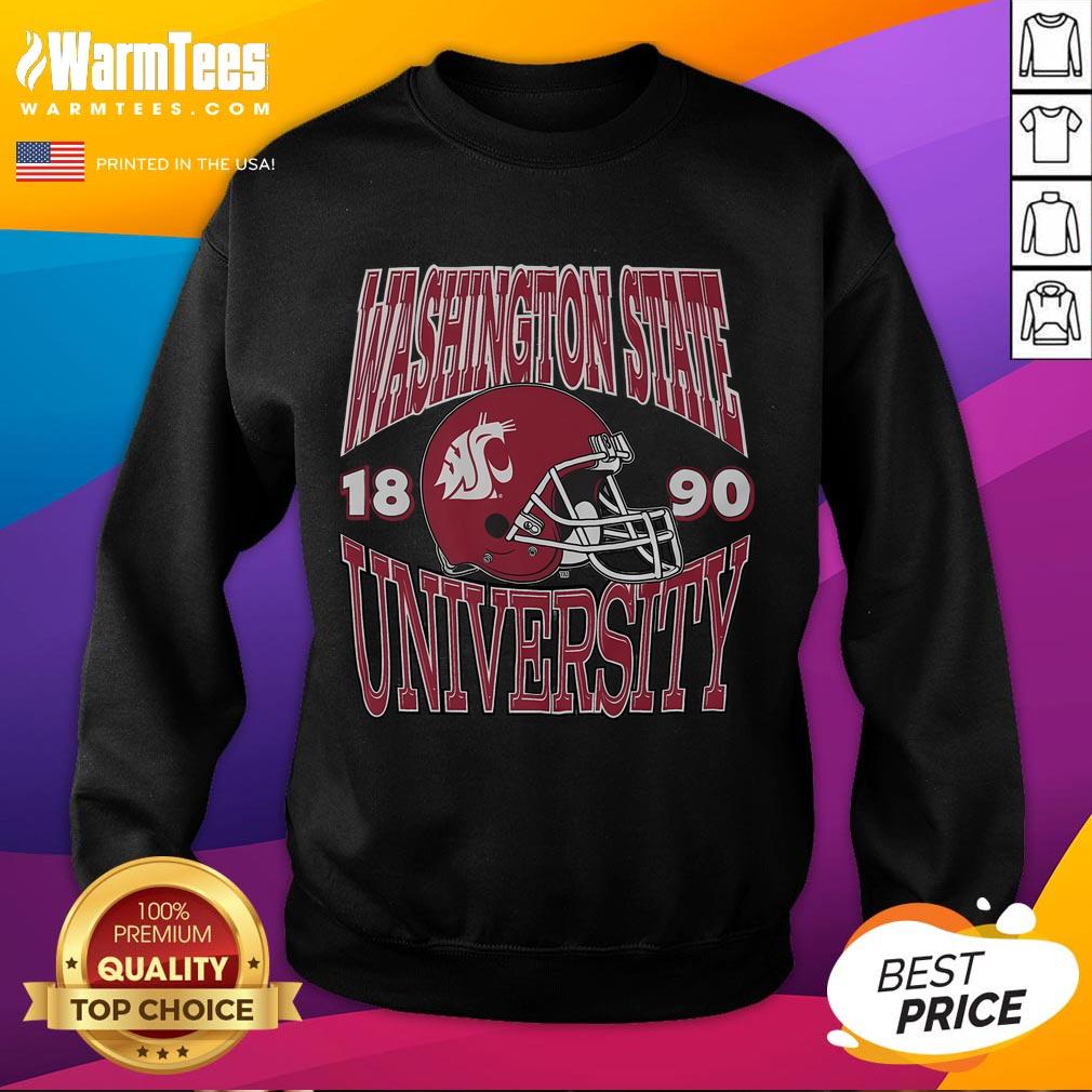 Cozy Nice Washington State Cougars classic team helmet sweatshirt, perfect for fans to show team spirit and stay warm.