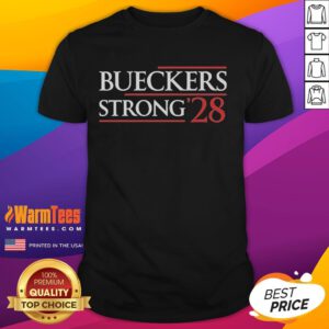 Official Jeremy Koenig Bueckers Strong '28 T-Shirt featuring bold design and vibrant colors for fans and supporters.