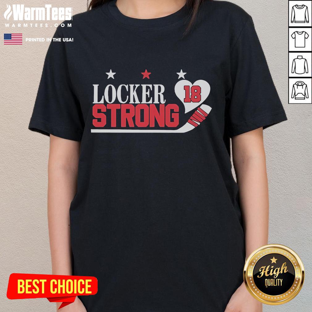 Official Locker Strong 18 Ladies Tee in vibrant colors, showcasing a stylish design perfect for active women.