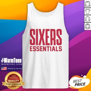 Awesome Essentials Sixers Tank Top in vibrant colors, perfect for casual summer wear and showing team pride.