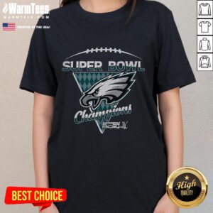 Awesome Philadelphia Eagles Super Bowl Champs ladies tee featuring vibrant team colors and logo for fans.