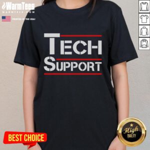 Alt Text: Awesome Tech Support White House Tech Support Ladies Tee featuring a stylish design for tech enthusiasts.