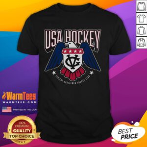 Awesome USA Hockey Star-Spangled Violent Gentlemen Hockey Club T-Shirt featuring a bold graphic design and patriotic colors.