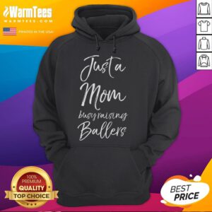 Cute basketball mom hoodie for busy moms raising ballers, featuring a fun design celebrating motherhood and sports.